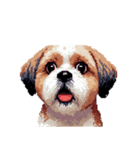 無言でリアクションするシーズー（個別スタンプ：25）