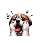 無言でリアクションするシーズー（個別スタンプ：32）
