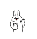 全力うさぎポジティブ母さん（個別スタンプ：40）