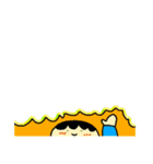 楽しげなフレーム風スタンプ（個別スタンプ：6）
