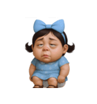 面白い顔をした太った女の子  (NT)（個別スタンプ：10）