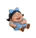 面白い顔をした太った女の子  (NT)（個別スタンプ：18）
