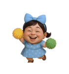 面白い顔をした太った女の子  (NT)（個別スタンプ：22）