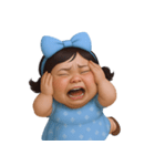 面白い顔をした太った女の子  (NT)（個別スタンプ：24）