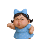 面白い顔をした太った女の子  (NT)（個別スタンプ：25）