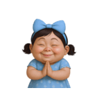 面白い顔をした太った女の子  (NT)（個別スタンプ：29）
