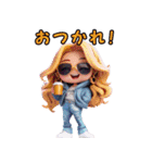 毎日使えるギャルスタンプ♡（個別スタンプ：1）