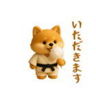 押忍！3D空手犬（個別スタンプ：16）