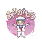 水兵ちゃんとカモメさん 夏のスタンプ（個別スタンプ：5）