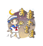 水兵ちゃんとカモメさん 夏のスタンプ（個別スタンプ：6）