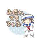 水兵ちゃんとカモメさん 夏のスタンプ（個別スタンプ：10）
