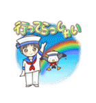 水兵ちゃんとカモメさん 夏のスタンプ（個別スタンプ：23）
