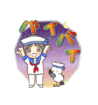 水兵ちゃんとカモメさん 夏のスタンプ（個別スタンプ：28）