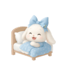 かわいい青いウサギ （NT）（個別スタンプ：11）