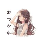 ゆるふわガーリーな女の子の夏（個別スタンプ：8）