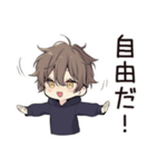 ちびパーカーくんの夏休みあるある（個別スタンプ：16）