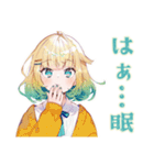 使いやすい女の子のおやすみスタンプ（個別スタンプ：18）