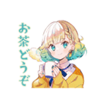 使いやすい女の子のおやすみスタンプ（個別スタンプ：20）