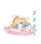 使いやすい女の子のおやすみスタンプ（個別スタンプ：28）