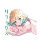 使いやすい女の子のおやすみスタンプ（個別スタンプ：35）