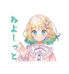 使いやすい女の子のおやすみスタンプ（個別スタンプ：36）