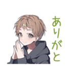 整地がんばる★ゆるパーカーくん（個別スタンプ：3）