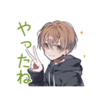 整地がんばる★ゆるパーカーくん（個別スタンプ：9）