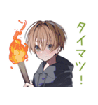 整地がんばる★ゆるパーカーくん（個別スタンプ：35）