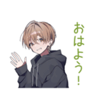 敵を撃ちまくる★ゆるパーカーくん（個別スタンプ：2）