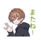 敵を撃ちまくる★ゆるパーカーくん（個別スタンプ：3）