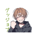 敵を撃ちまくる★ゆるパーカーくん（個別スタンプ：22）