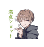 敵を撃ちまくる★ゆるパーカーくん（個別スタンプ：24）