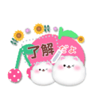 ポメラニアン/メッセージ花束夏のひまわり4（個別スタンプ：4）