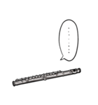 しゃべるフルート（個別スタンプ：4）