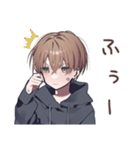 ゆるパーカーくん★怒りマークチャレンジ（個別スタンプ：21）