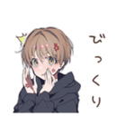 ゆるパーカーくん★怒りマークチャレンジ（個別スタンプ：33）