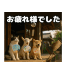 仲良し3匹 猛暑の夏編（個別スタンプ：5）