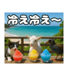 仲良し3匹 猛暑の夏編（個別スタンプ：32）