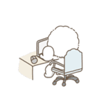 働くビションフリーゼ（個別スタンプ：38）