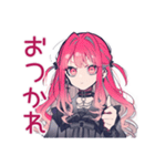 寝起きくせつよゴシックガール（個別スタンプ：3）