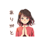 ちょうどいい女性★夏のお誘い（個別スタンプ：3）