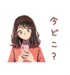 ちょうどいい女性★夏のお誘い（個別スタンプ：8）