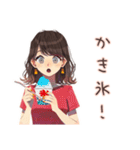 ちょうどいい女性★夏のお誘い（個別スタンプ：13）