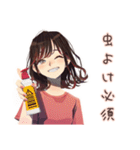 ちょうどいい女性★夏のお誘い（個別スタンプ：24）