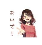 ちょうどいい女性★夏のお誘い（個別スタンプ：31）