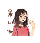 ちょうどいい女性★夏のお誘い（個別スタンプ：33）