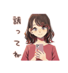 ちょうどいい女性★夏のお誘い（個別スタンプ：38）