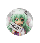 蝶の羽みなみちゃんカプセルトイ（個別スタンプ：3）