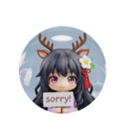 しかしか精霊ちゃんカプセルトイ（個別スタンプ：1）