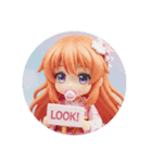 赤ちゃんみなみちゃんカプセルトイ(丸型)（個別スタンプ：5）